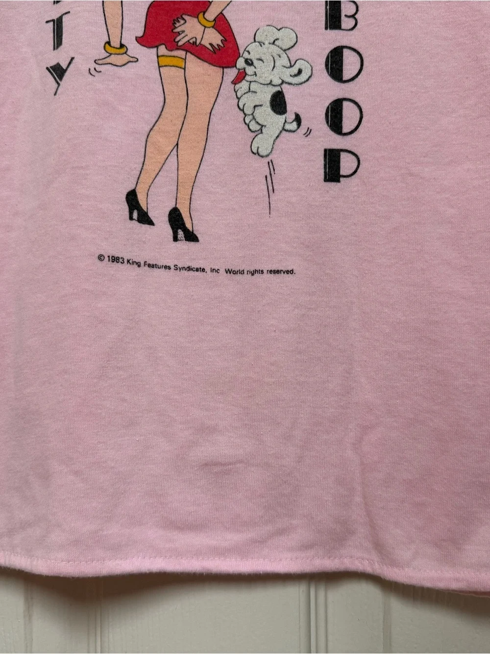 Vintage Betty Boop Pink Tank Top